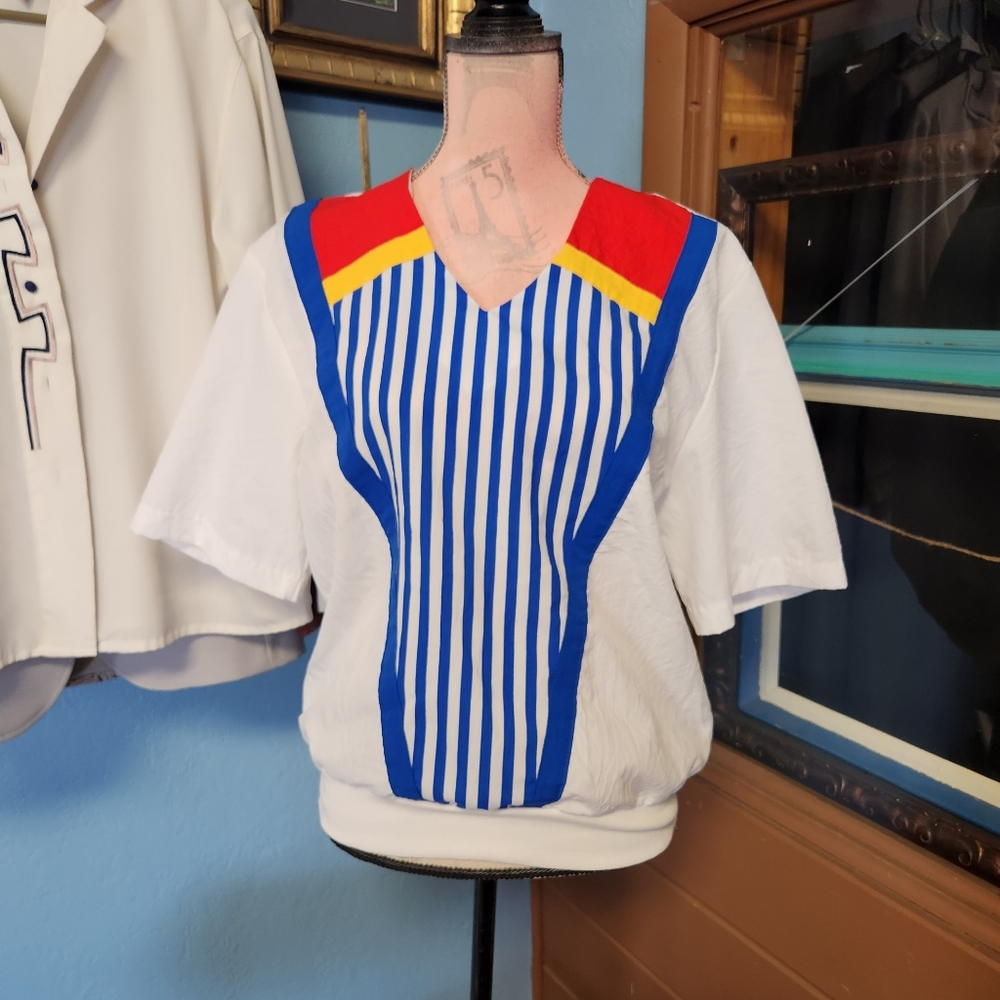 Susan Christopher 80s/90s Crinkle Windbreaker Pullover